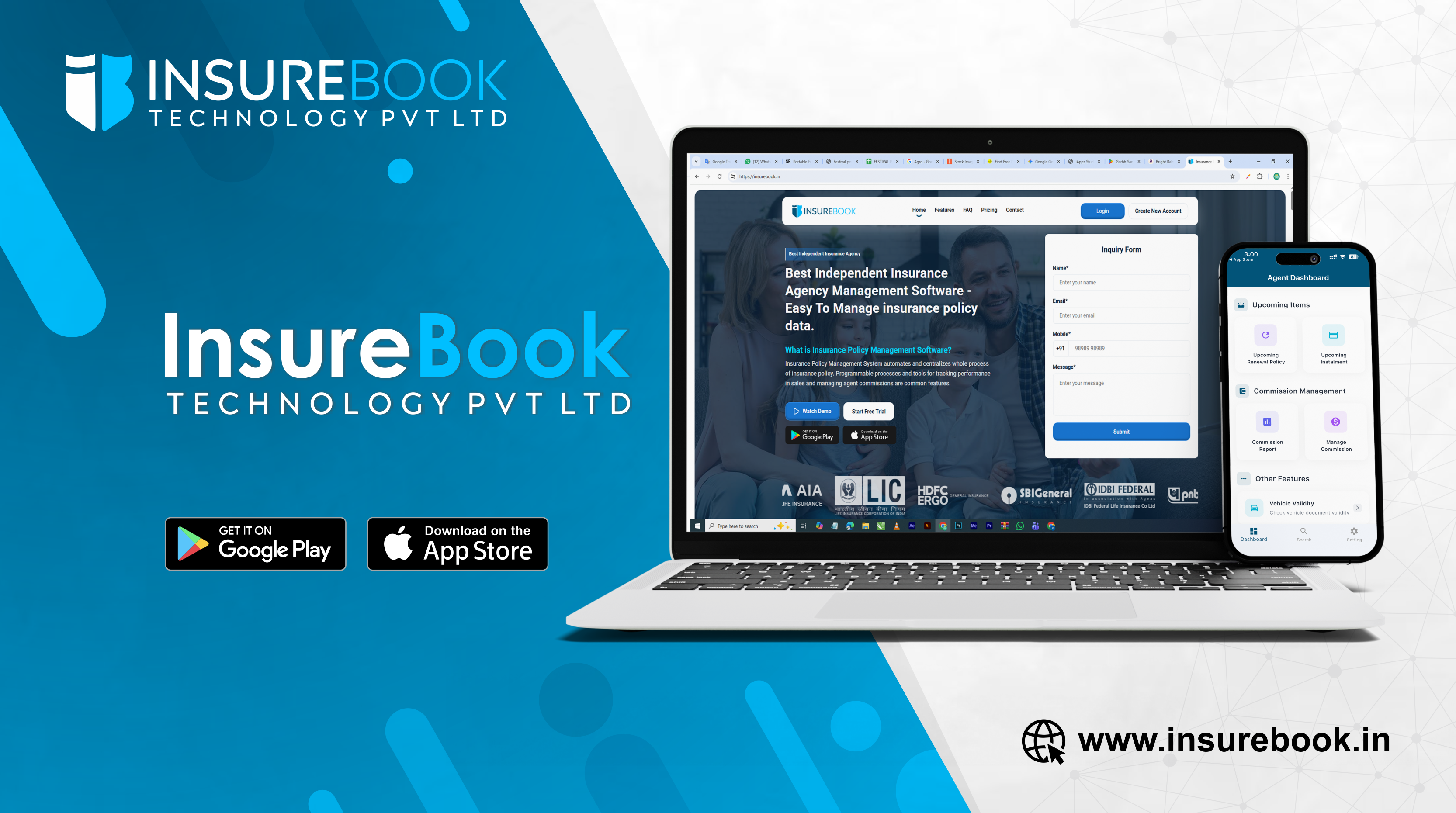 Insurebook Web & Mobile App